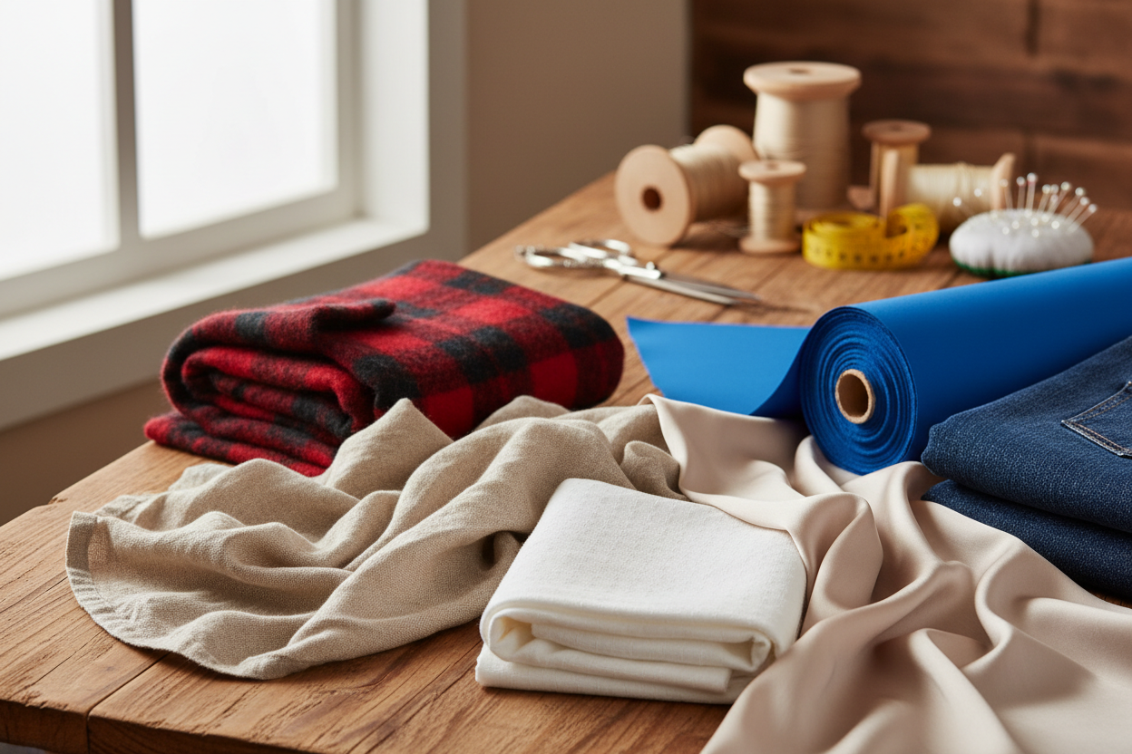 Best Fabric Types for Sewing Projects in the USA (Cotton, Linen, Polyester & More)