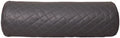 Neck Roll Pillow Cushion Cover, 16x5 Inch Full Moon Round Bolster Pillow Case, Cylinder Soft Lambskin Leather Pillowcase for Head, Spine & Neck Support During Sleep - Quilted Charcoal Grey Pack of 1