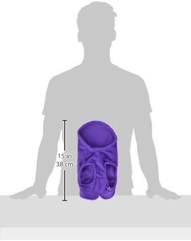 Gooby Fleece Vest Dog Sweater - Lavender, Medium - Warm Pullover Fleece Dog Jacket with O-Ring Leash for Small to Medium Dogs