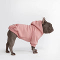 Spark Paws Dog Hoodie – Premium Dog Sweater for Small, Medium, and Large Dogs | Warm Outfits for French Bulldogs, Pitbull, Puppy, Winter Jacket Alternative - Dusty Pink - L