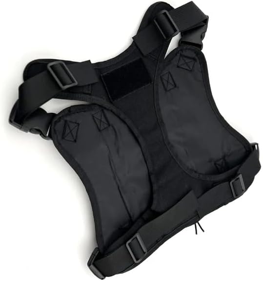 Tactical Dog Harness with Handle Collar and Leash Set Dog Vest Harness No Pull Dog Harness with Patches Adjustable Buckles for Dogs (Black, Medium)