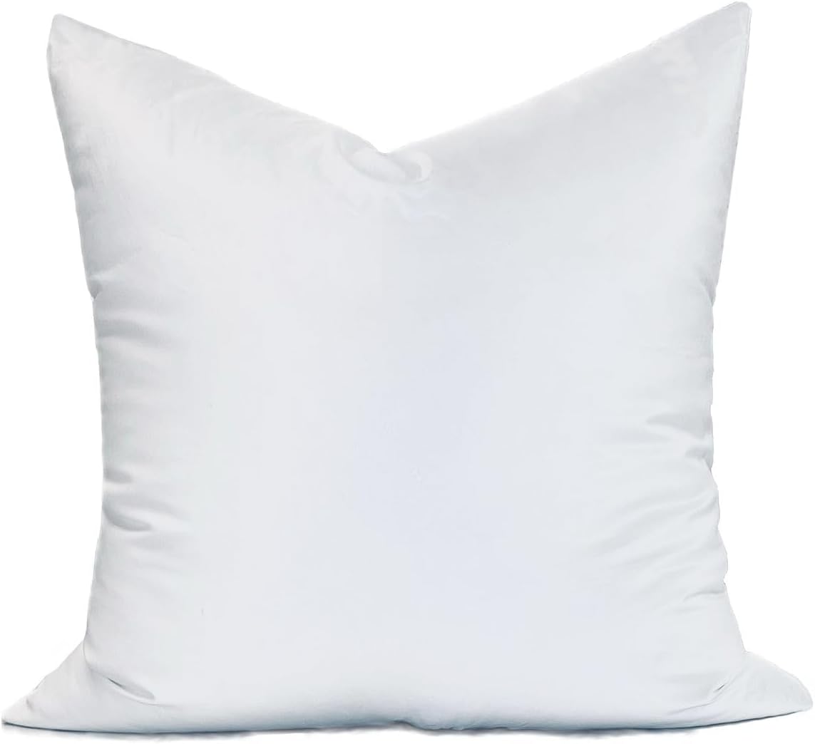MoonRest® 22x22 Inch Synthetic Down Alternative Square Pillow Insert Form Stuffer for Sofa Shams, Decorative Throw Pillow, Cushion and Bed Pillow Stuffing - Hypoallergenic 22“X 22”