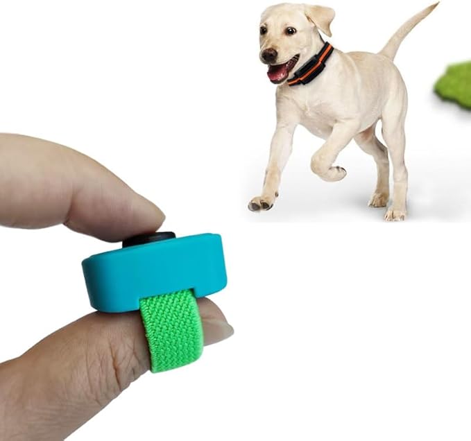 Dog Clicker with Finger Ring 10 Pack for Dogs/Cats/Horses/Birds or Other Animals - Mini Finger Clickers for Training