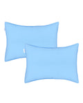 ALVABABY Toddler Pillowcases Stretchy Nylon&Spandex Soft Kids Pillow Cover 2 Pack Fit 13"x 18" or 12"x16" Envelope for Girl Boy Sleepy Travel Blue 2TPN02A