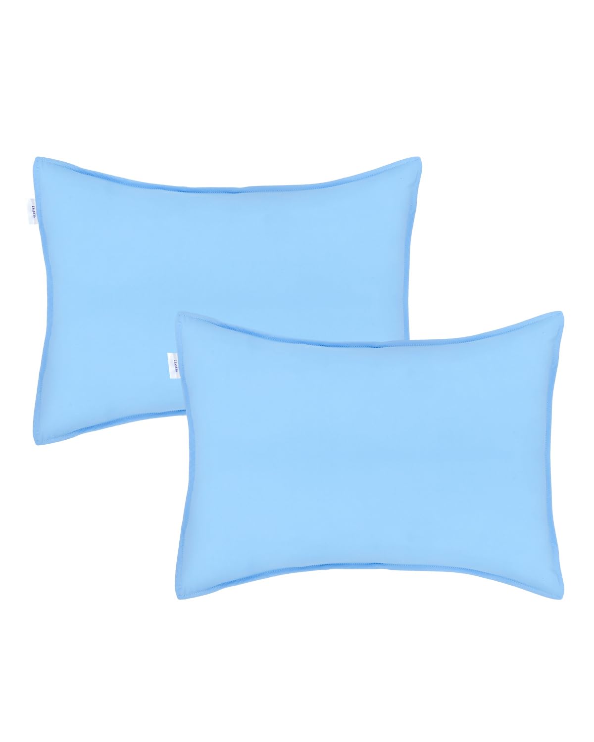 ALVABABY Toddler Pillowcases Stretchy Nylon&Spandex Soft Kids Pillow Cover 2 Pack Fit 13"x 18" or 12"x16" Envelope for Girl Boy Sleepy Travel Blue 2TPN02A