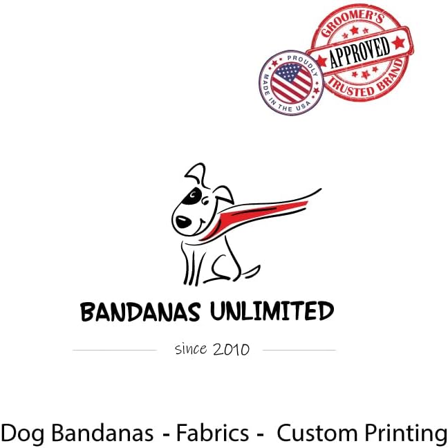 60 Assorted Paws and Bones Tieback Dog Grooming Bandanas/Groomers Bulk Package