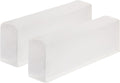 uxcell 2Pcs Stretch Armrest Covers, Polyester Soft Armchair Slipcovers Couch Recliner Arm Cover for Chair Sofa Protector, White