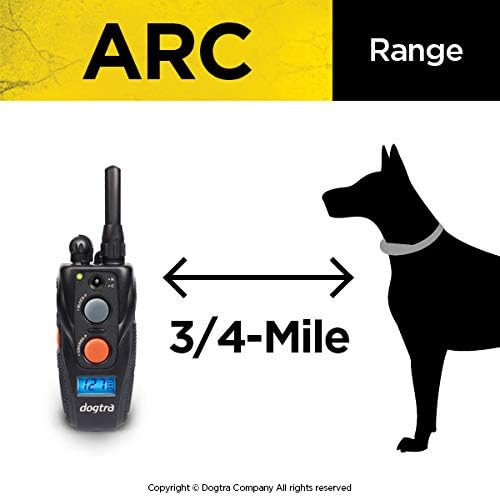 Dogtra ARC 2-Dogs Remote Training Collar - 3/4 Mile Range, Waterproof, Rechargeable, Static Stimulation, Vibration, Audible Tone, Small, Medium, Large Dog Training E-Collar