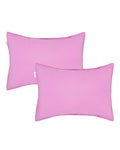 ALVABABY Toddler Pillowcase Stretchy Nylon&Spandex Soft Kids Pillow Cover 2 Pack Fit 13"x 18" or 12"x16" Envelope for Girl Boy Sleepy Travel Pink 2TPN01A
