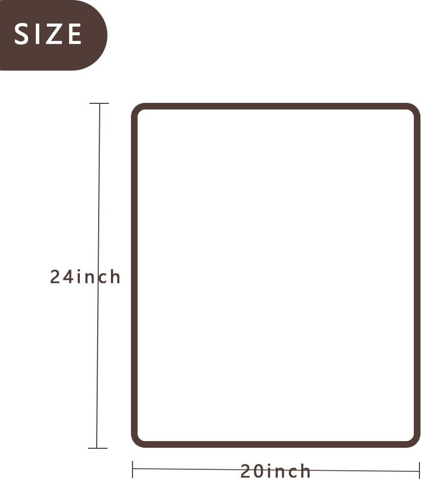 Couch Arm Covers, Anti-Slip Sofa Armrest Cover for Recliner, 2pc Washable Sofa Arm Covers, Dogs Cats Pet Scratch Proof Couch Arm Protectors, Brown, 20x24inch