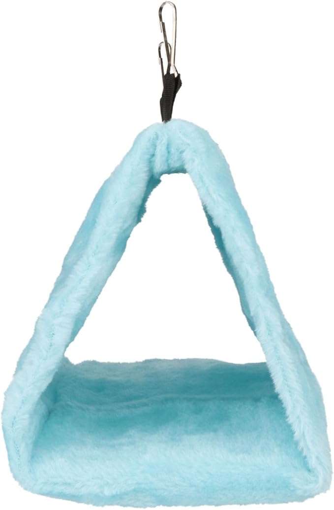 Wontee Bird Nest House Warm Bird Bed Hanging Hammock Snuggle Hut for Budgies Parakeets Caique Senegal Quaker Parrots Cockatiels Conures (Blue)