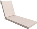 AAAAAcessories Outdoor Chaise Lounge Cushions, Waterproof, Fade-Resistant Patio Furniture Replacement Cushions, 72" x 21" x 3", Khaki Beige