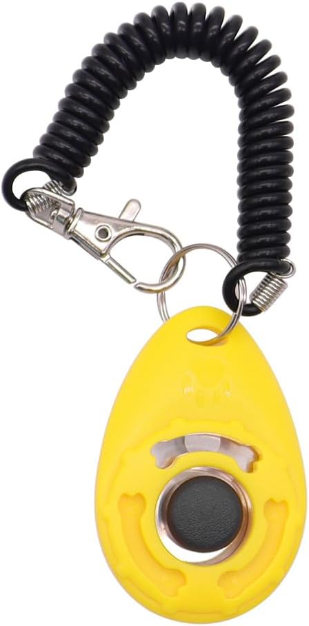 Dog Training Clicker with Wrist Strap Durable Lightweight Easy to Use,Pet Training Clicker for Cats Puppy Birds Horses,Perfect for Behavioral Training 5-Pack