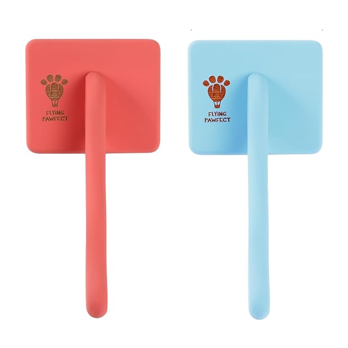 Pet Slicker Brush With Soft Massage Grooming Stainless Steel Pins - For Dematting, Shedding Fur, and Undercoat - Ideal Gift for Professional Pet Groomers - Long Slicker Brush - Flying Pawfect