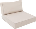 AAAAAcessories Outdoor Deep Seat Cushions, Waterproof, Fade-Resistant Patio Furniture Replacement Cushions, 25.5" x 25.5" x 5" + 25.5" x 13.5", Khaki Beige