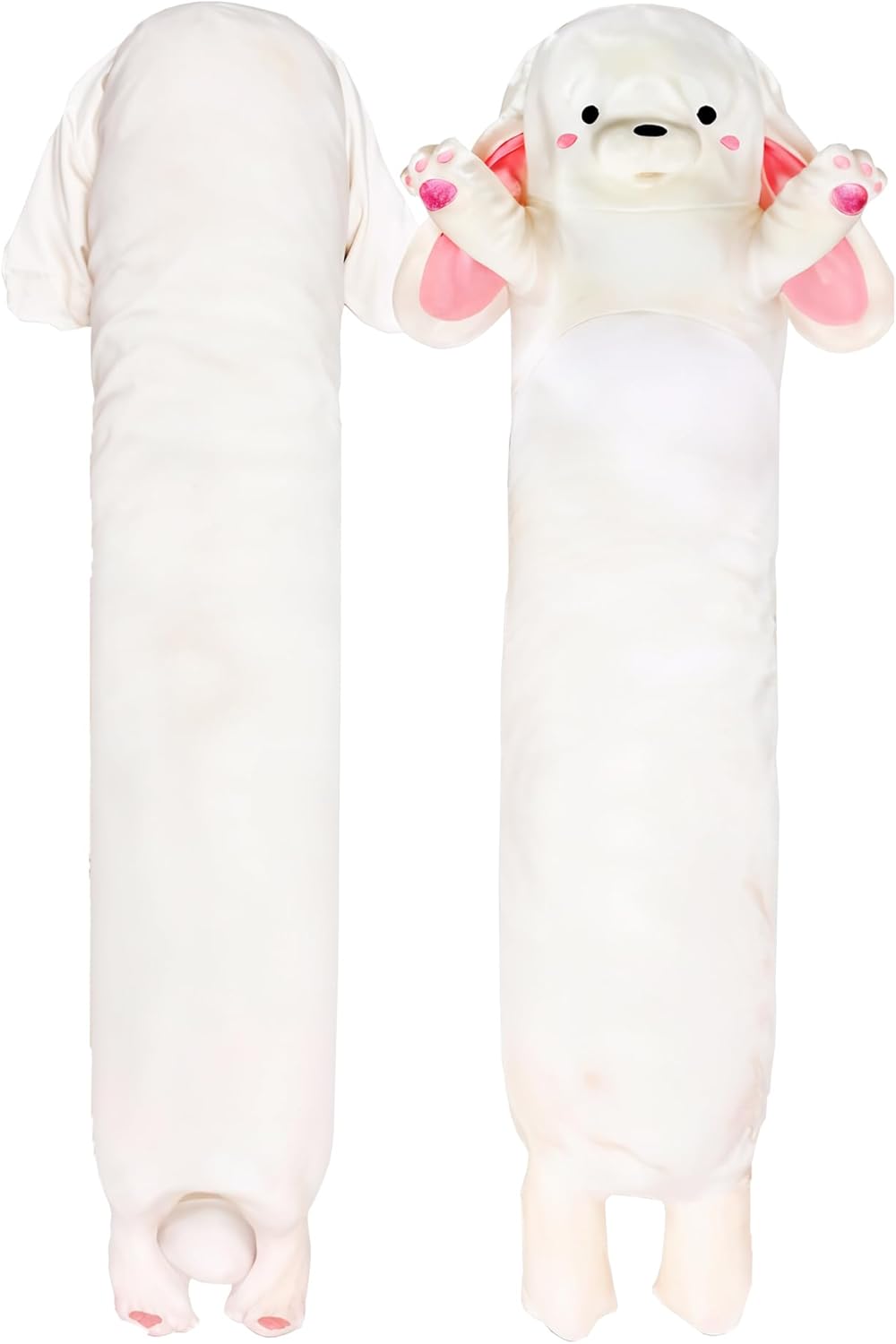 Big Bunny Plush Body Pillow for Kids | Long Stuffed Animal Cuddle Pillow | Soft Hugging Toy | Plushie Gift for Girls & Boys | Long Plush Body Pillow for Sleep & Comfort | Small, 23 Inches