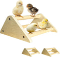 Chicken Toys, Roosting Bars for Chicks in Coop and Brooder, Wooden Chicken Perch, Coop Accessories for Large Bird, Baby Chicks, Parrot, 2 Pack