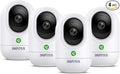 360 Cameras for Home Security-Indoor Camera Monitoring Baby/Nanny with 2K High Resolution & One-Tap Call, 24-7 Local Storage, Compatible with Alexa/Google Home, K7 4Pack (2.4GHz Wi-Fi Only)