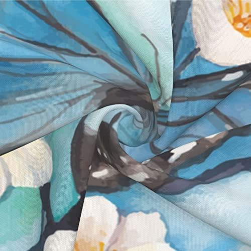 bassyil Butterfly Throw Pillow Covers Decorative Linen Pillow Cases Set of 2 Square Cushion Cover for Couch Sofa Bedroom Patio 18x18 Inch