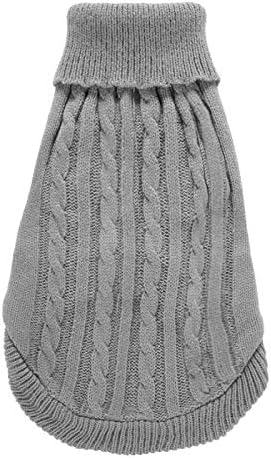 Dog Sweater for Small, Medium, Large Dogs - Warm Winter Classic Turtleneck Pet Clothes Coat for Puppies, Cats - Cute Christmas Sweaters for Girls Boys