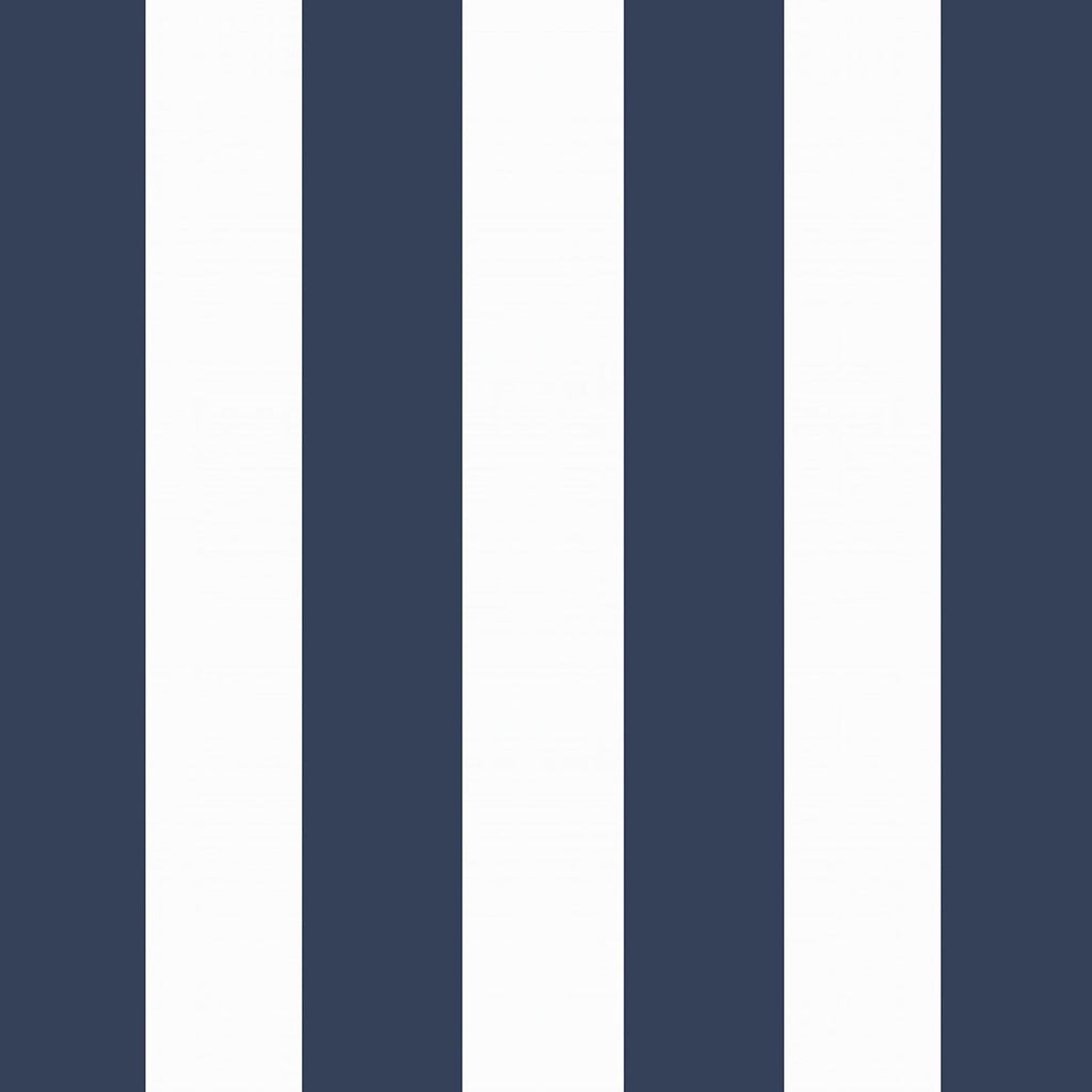 Arden Outdoor Deep Seat Cushion Set, 24 in x 24 in, Weather-Proof, Rain-Proof, Fade Resistant Patio Cushion for Chair, Sofa, and Couch Sapphire Blue Cabana Stripe