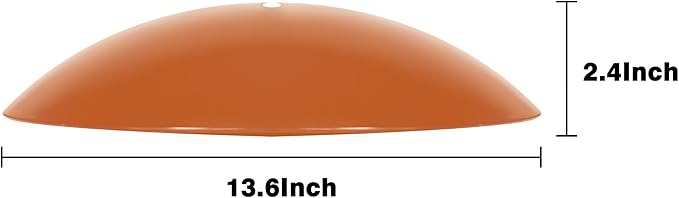 13" Hummingbird Feeder Shade Cover,Bird Feeders Dome Rain Cover,Hummingbird Umbrella for Shepherd's Hook Outdoors (Terracotta), 3 Pack