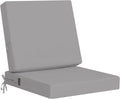 idee-home Outdoor Cushions for Patio Furniture, Outdoor Seat Cushion, Waterproof Couch Hampton Bay Deep Seat Replacement Chair Cushions for Garden Lawn Backyard Deck, 19 x 19 Grey