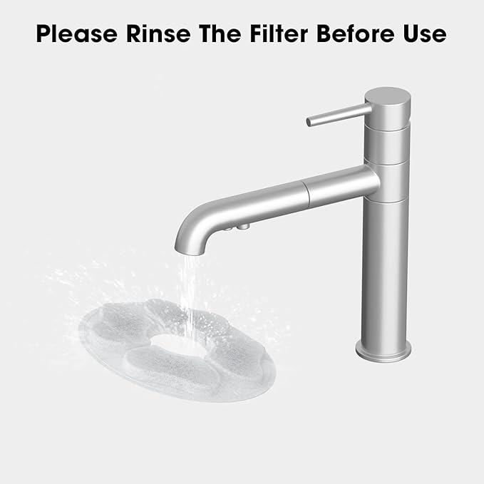 8 Packs Cat Water Fountain Food Grade Replacement Filters & Sponges for 74oz, 135oz Automatic Pet Fountain Dog Water Dispenser