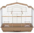 Global Greatness Bird Cage with Spacious Interior, Durable Metal Construction, Elegant Design, and Functional Features for Birds Brown