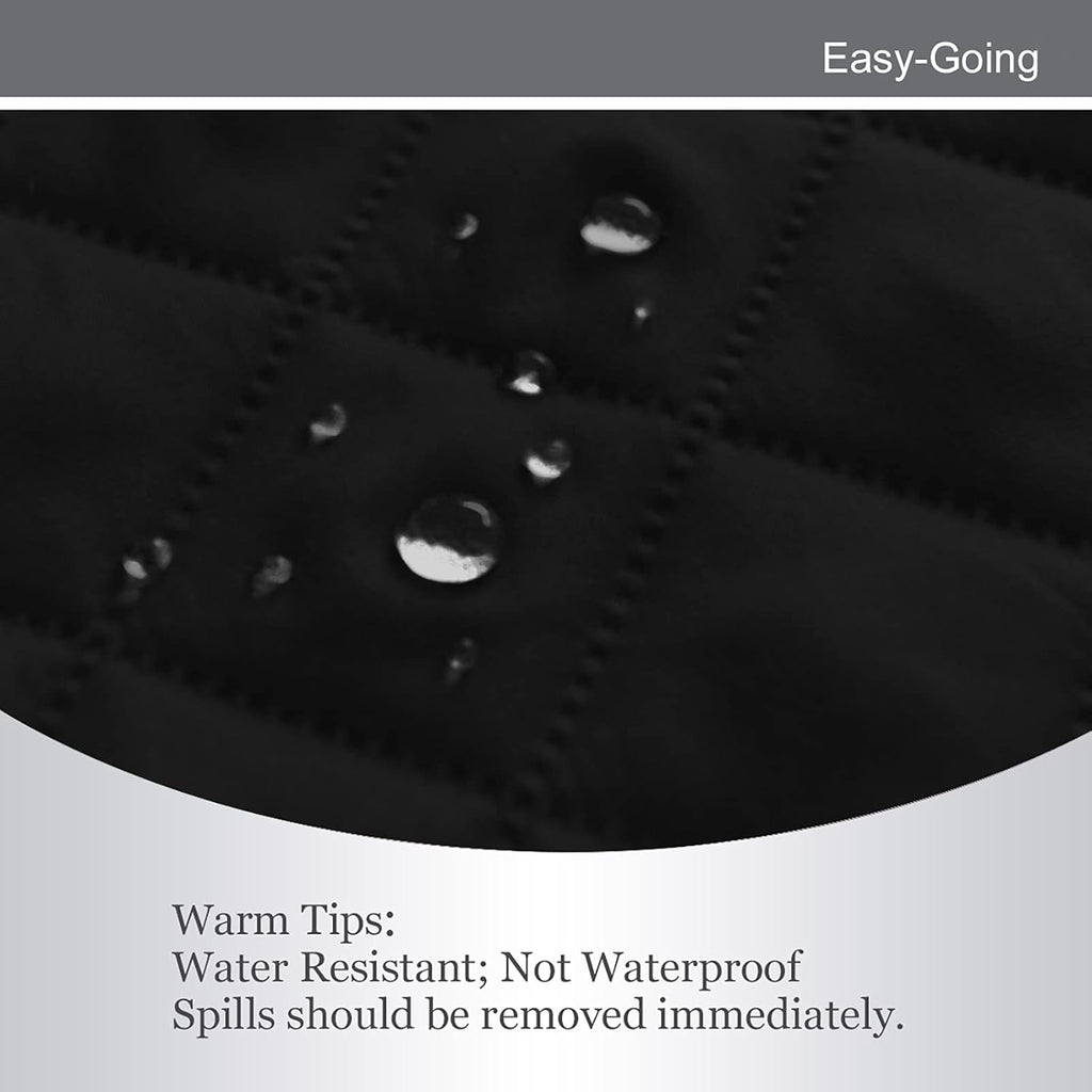 Easy-Going Oversized Chair Sofa Slipcover Reversible Sofa Cover Water Resistant Couch Cover Furniture Protector Cover with Elastic Straps for Pets Dog (Oversized Chair, Black/Beige)