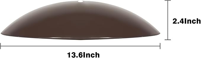 13" Bird Feeder Dome, Hummingbird Feeder Rain Guard, Bird Feeder Cover,Baffle for Bird Feeder Pole, (Brown),2 Pack