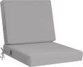 idee-home Outdoor Cushions for Patio Furniture, Outdoor Seat Cushion, Waterproof Couch Hampton Bay Deep Seat Replacement Chair Cushions for Garden Lawn Backyard Deck, 24 x 26 Grey