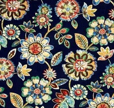 RSH DECOR: Tufted Wicker Loveseat Cushion | 41” x 19" | All-Weather Spun Fabric | Water and Fade-Resistant | Outdoor Settee Cushion for Patio Furniture | Daelyn Navy