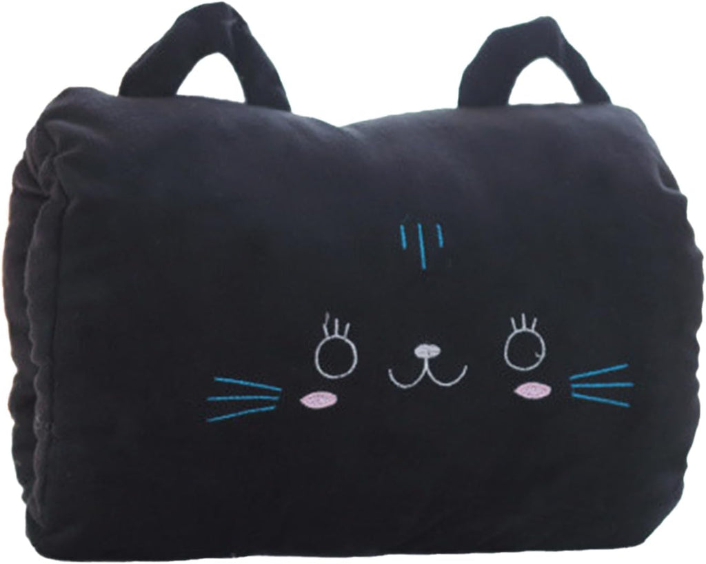 Kids Cartoon Hand Warmer Pillow, Plush Animal Doll with Arm Warmers for Children, Soft Hugging Cushion for Nap and Winter Days, Cozy Throw Pillow