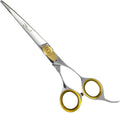 Sharf Gold Touch Grooming Pet Shear, 6.5 Inch Curved Scissors, Use Curved Shears for Cat Shears and Small Dog Shears Or Any Breed Trimming Cuts