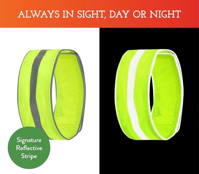 SPOT THE DOG! Reflective Dog Collar - Adjustable Pet Collars, Safe, Durable, Comfortable Dog Walking Accessories for Large Dog, Hunting Dog, Puppy, Lightweight Boy, Girl Dog Collars (Neon Yellow, L)