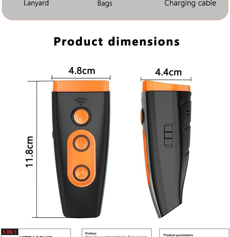 M/P Dog Bark Deterrent Devices, 2025 Upgraded 3X Ultrasonic Anti Barking Device for Dogs, Stopping Dog Barking, Portable Dog Training Device, Safe & Effective for Indoors & Outdoor use