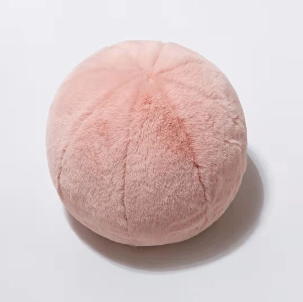 MOJUN Plush Ball Pillow, Plush Round Throw Pillow Home Decoration Floor Pillow Cushion, Sphere Pillow for Chair Couch Sofa Bedroom Gift (13.77inch, Pink)