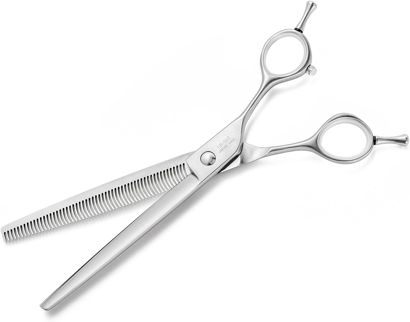 Dog Grooming Scissors, 7.0" Shears with Matte Deluxe Color, 56 Tooth thinning Shears