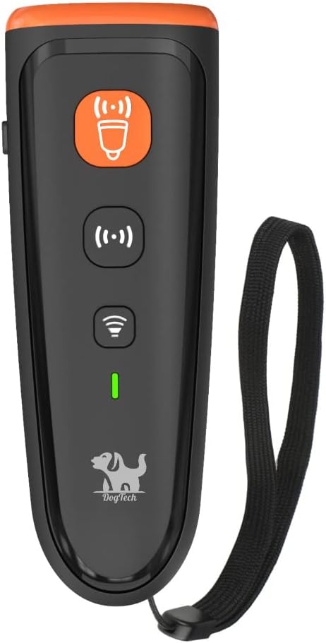 JVSO Rechargeable Ultrasonic Anti-Barking Device | Safe Dog Training Tool | Stop Barking Up to 16.7 ft | Effective for All Dog Breeds and Sizes