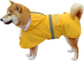 Hooded Rain Coat for Dogs for Small Sized Dogs, Dog Raincoat Apparel Poncho Waterproof Dog Clothes Pet Jacket Dog Raincoats Jacket (2XL,Yellow)