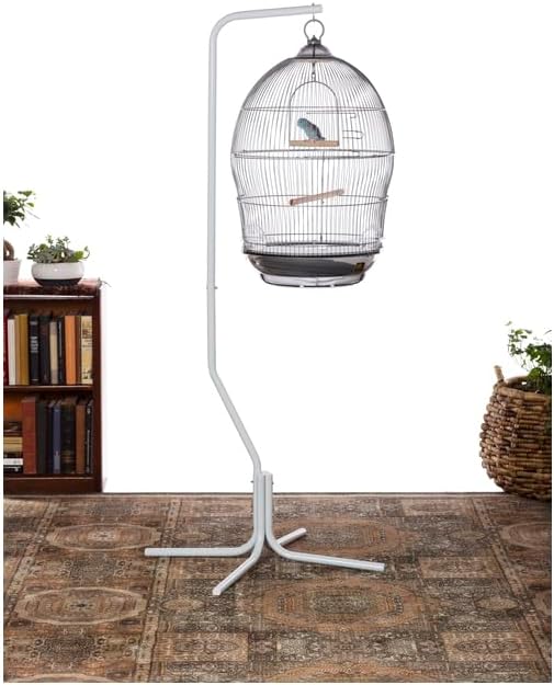 Maykoosh Neo-Classical Nostalgia Scrollwork Bird Cage with Intricate Design, Durable Metal Construction, Spacious Interior