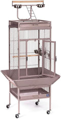 Retro Renaissance Iron Select Bird Cage with Elegant Design, Durable Construction, Easy-Clean Tray Blush