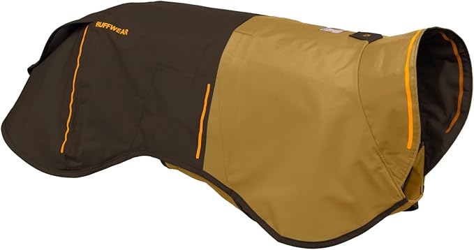 Ruffwear, Sun Shower Dog Raincoat, All-Weather Jacket, Waterproof, Windproof & Lightweight, Earth Brown, Large