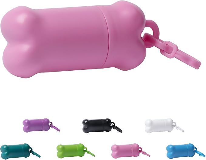 Portable Dog Treat Pouch for Pet Training, Mini Treat Holder Small Dog Treat Bag for Training, Dog Probiotics Container -1 piece(Pink)