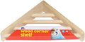 Prevue Pet Products 3300 Wood Corner Shelf Laddered Platform for Bird Cages, 7 by 7-Inch