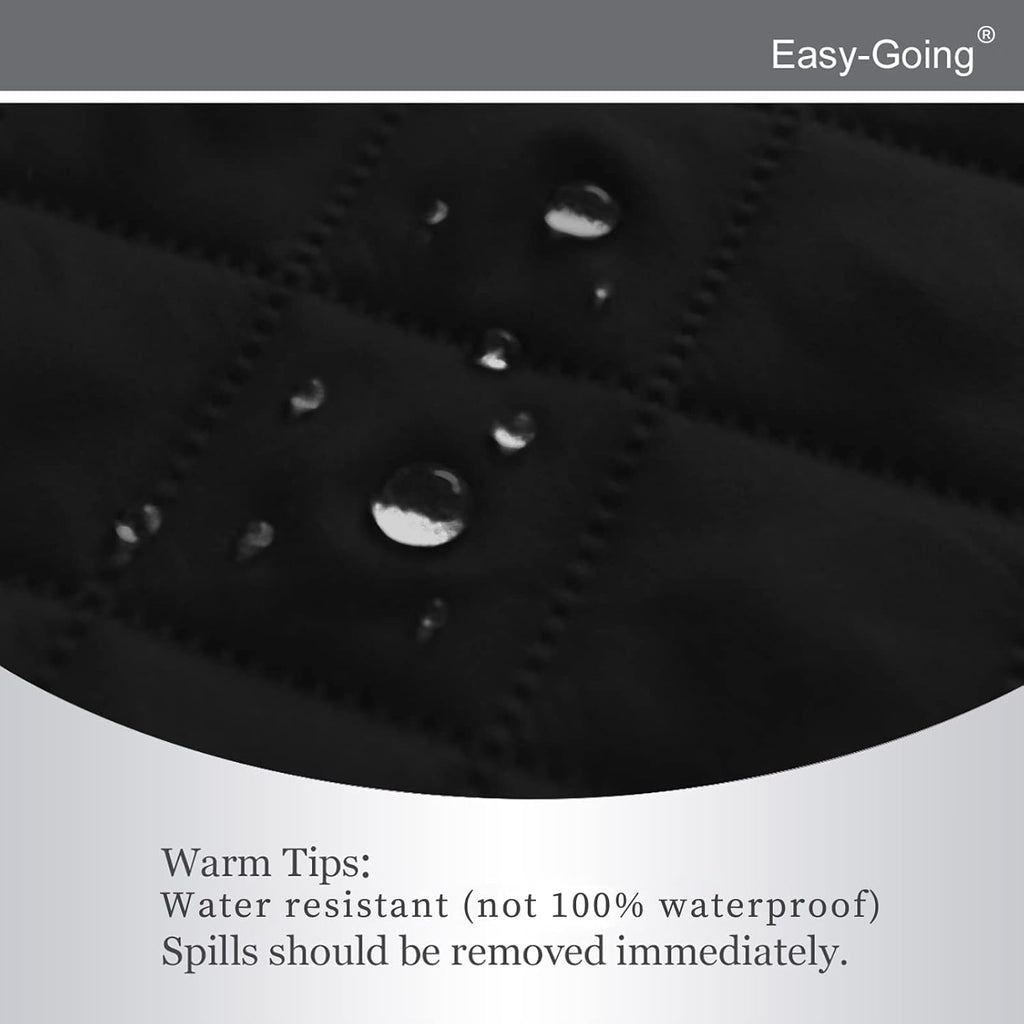 Easy-Going Recliner Chair Slipcover Reversible Sofa Cover Water Resistant Couch Cover Furniture Protector with Elastic Straps for Pets Dog (Recliner 22 inch, Black/Black)