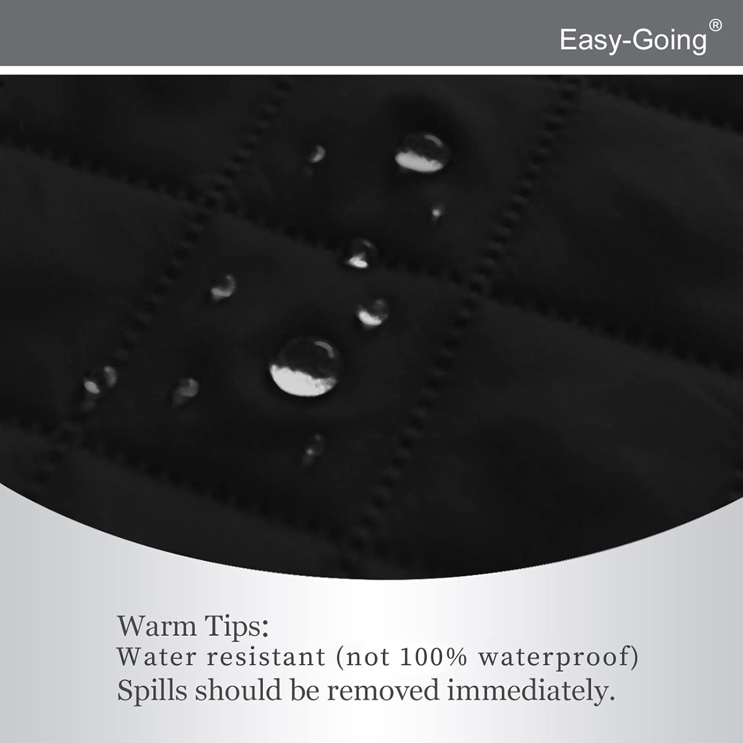 Easy-Going Recliner Chair Slipcover Reversible Sofa Cover Water Resistant Couch Cover Furniture Protector with Elastic Straps for Pets Dog (Recliner 22 inch, Black/Black)