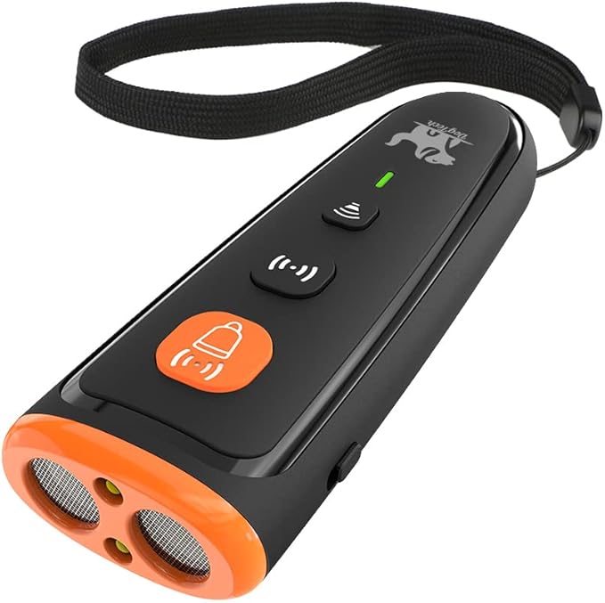 JVSO Rechargeable Ultrasonic Anti-Barking Device | Safe Dog Training Tool | Stop Barking Up to 16.7 ft | Effective for All Dog Breeds and Sizes