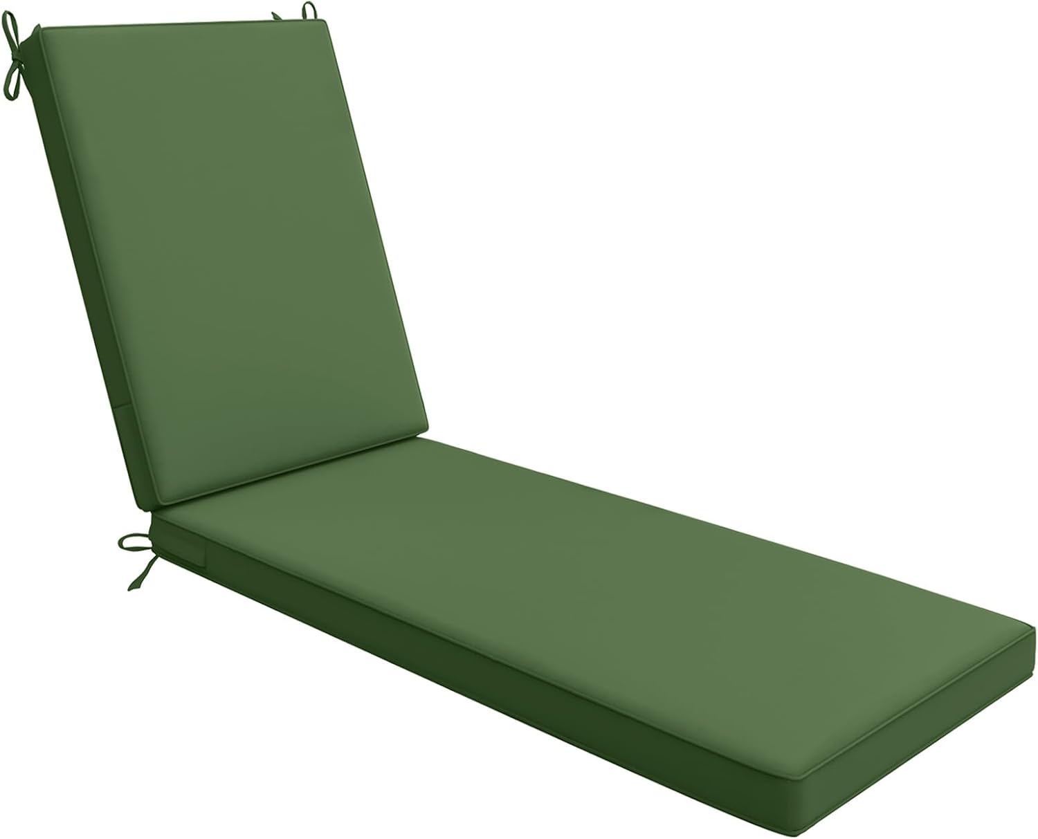 AAAAAcessories Outdoor Chaise Lounge Cushions, Waterproof, Fade-Resistant Patio Furniture Replacement Cushions, 74" x 23" x 3", Dark Moss Green
